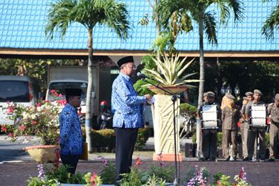 Pimpin Apel Hari Kesadaran Nasional, Sekda Bengkalis Ingatkan Waspada Bencana Karhutla